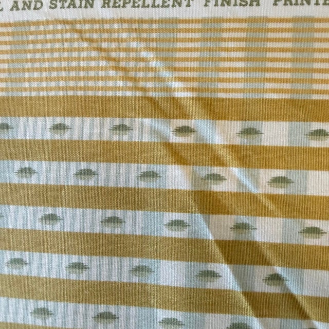 Gold P Kaufmann Muted Earth Tone Striped Geometric Fabric, 10 Yards For Sale - Image 8 of 9