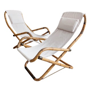 Set of Italian Deck Chairs, 1960s For Sale