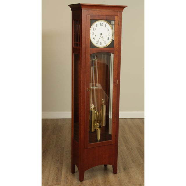 Ethan Allen "American Impressions" Cherry Grandfather Clock Chairish