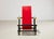 1970s Red & Blue Chair by Gerrit Rietveld for Cassina 1918/1970s For Sale - Image 5 of 11