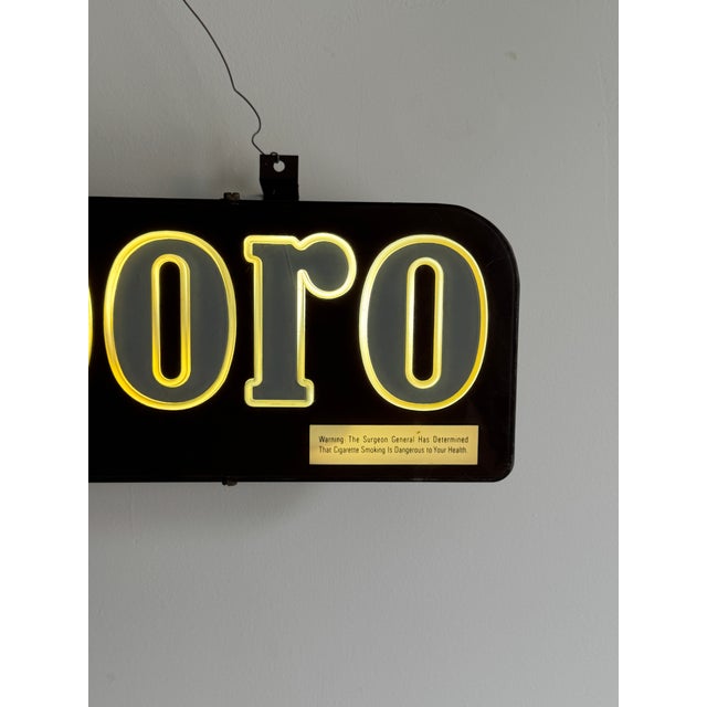 1980s Vintage Marlboro Illuminated Advertising Sign, 1980s For Sale - Image 5 of 6