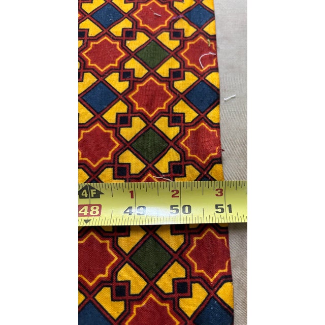 Textile 8 Yards of Brunschwig & Fils Geometric Pattern From 1977 For Sale - Image 7 of 7