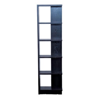Cb2 Modern Black Bookshelf For Sale