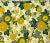 This is a vintage House'n Home fabric with a green and yellow floral screen print. It is made of 100% cotton and has a...
