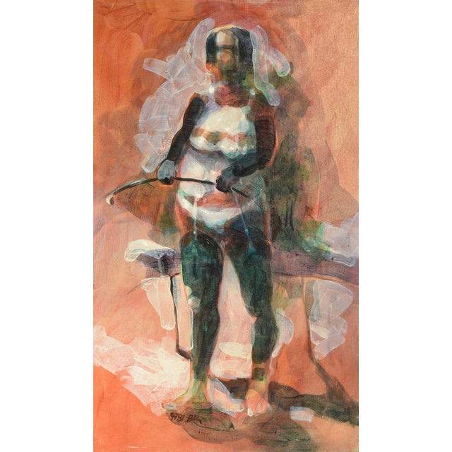 Wolfgang Blanke, Nude Marion, 1997, Emulsion on Plywood For Sale - Image 13 of 13