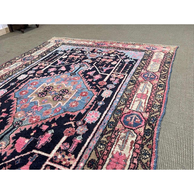 Handmade Iranian Wool Rug For Sale - Image 10 of 14