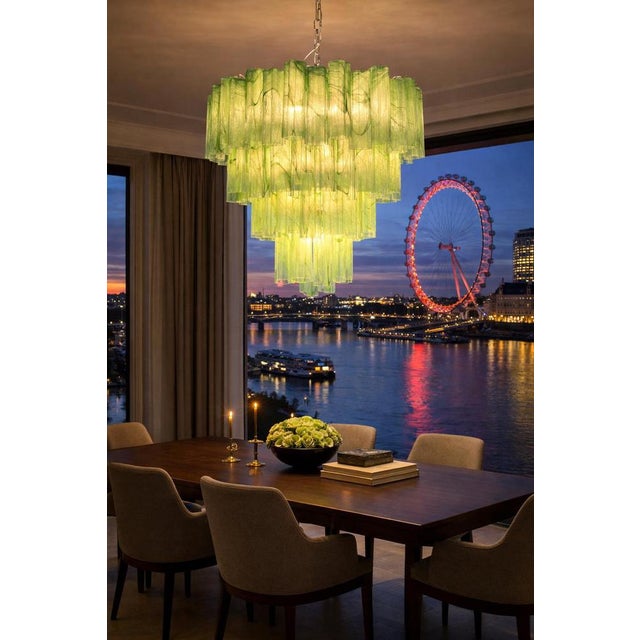 Italian Chandelier in Murano Glass, 1990 For Sale - Image 6 of 16