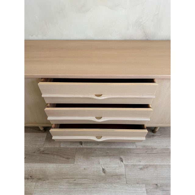 Wood Vintage Organic Modern Sideboard | Solid Wood | Natural Finish For Sale - Image 7 of 14
