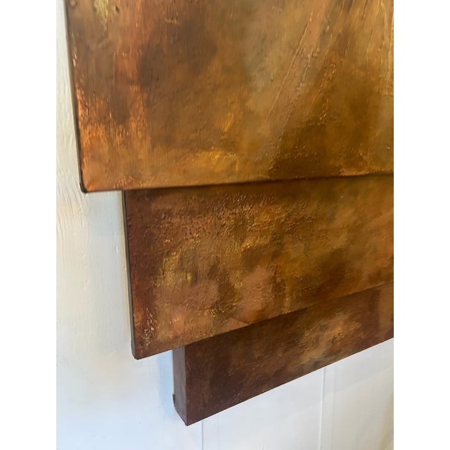 Abstract Late 20th Century Large Layered Abstract Canvas Wall Art For Sale - Image 3 of 10