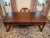 Large Antique Writing Desk in Oak and Leather For Sale - Image 6 of 7