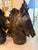 Black Extra Large Heavy Resin Horse Head Sculptures For Sale - Image 8 of 10