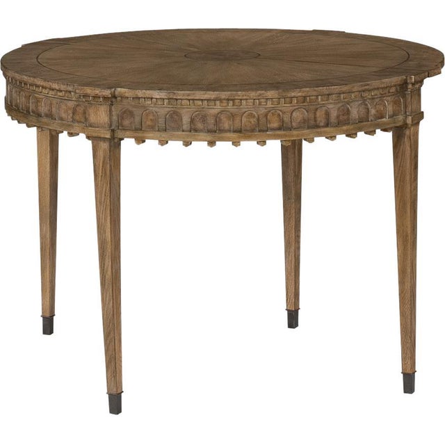 Sarreid Ltd. Heather Gray Knotty Oak Console Table For Sale In Raleigh - Image 6 of 6