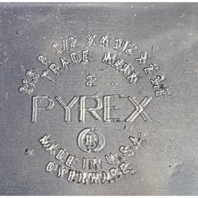 1950s Pyrex Glass Silver Plate Holders Rectangle Baking Pan Casserole Serving Dishes - Set of 2 For Sale - Image 17 of 18