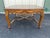 Mid-20th century Drexel Heritage walnut side table. Features a parquetry top and cabriole legs classic in French Country...