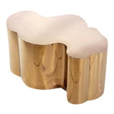 Image of Kate Modern Rose Gold Stainless Steel Coffee Table For Sale