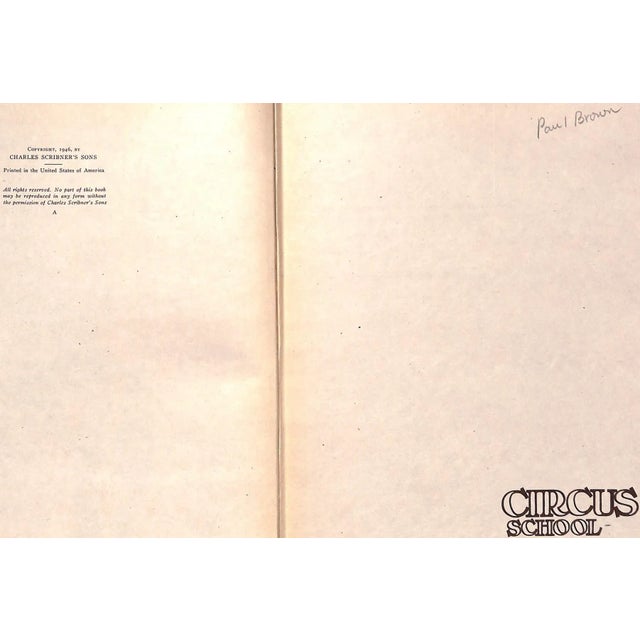 Traditional "Circus School" Book 1946 Brown, Paul For Sale - Image 3 of 11