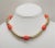 Gold Vintage 1970s Signed Napier Goldtone & Orange Bead Necklace For Sale - Image 8 of 8
