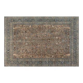 Authentic Persian Meshad Handmade Wool Rug For Sale