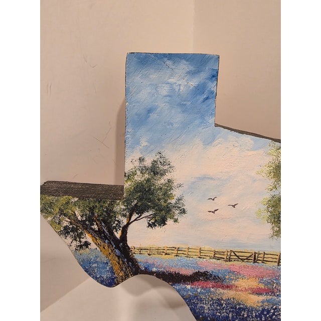 Texas Wildflower Bluebonnet Painting by Doris Pfullmann Reimers For Sale In San Antonio - Image 6 of 7