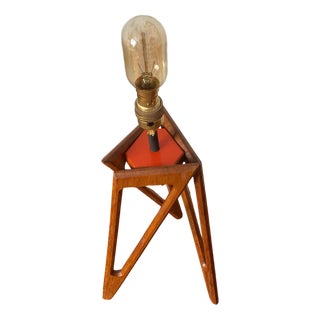Mid-Century Tripod Table Lamp, 1980s For Sale