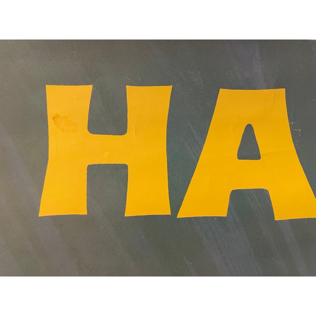 Illustration Vintage Surfing Travel Hawaii Poster by Chas Allen, c.1958 For Sale - Image 3 of 10