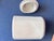 1930s 1930s Canister Set 2 Pc W/Lids Germany Floral Roses Coffee Barley White Gold For Sale - Image 5 of 8