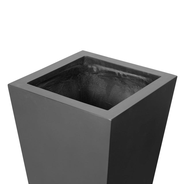 Four Hands Koto Planter - Black Concrete, Tall For Sale - Image 4 of 8