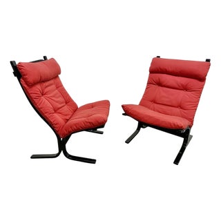 Scandinavian Siesta Lounge Chairs by Ingmar Relling for Westnofa, 1960s, Set of 2 For Sale