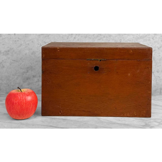 Antique Primitive Traditional Mahogany Storage Box, c. Early 20th Century - Pairs Nicely with Many Traditional & Eclectic...