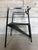 Vintage Sculptural Occasional Chair in Black Steel and Perforated Metal, 1980s For Sale - Image 11 of 12
