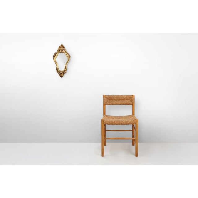 Louis XV French Shell Mirror in Wood and Plaster, France, 1950s For Sale - Image 4 of 11