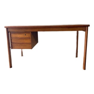 Vintage Danish Teak Desk by Løvig For Sale