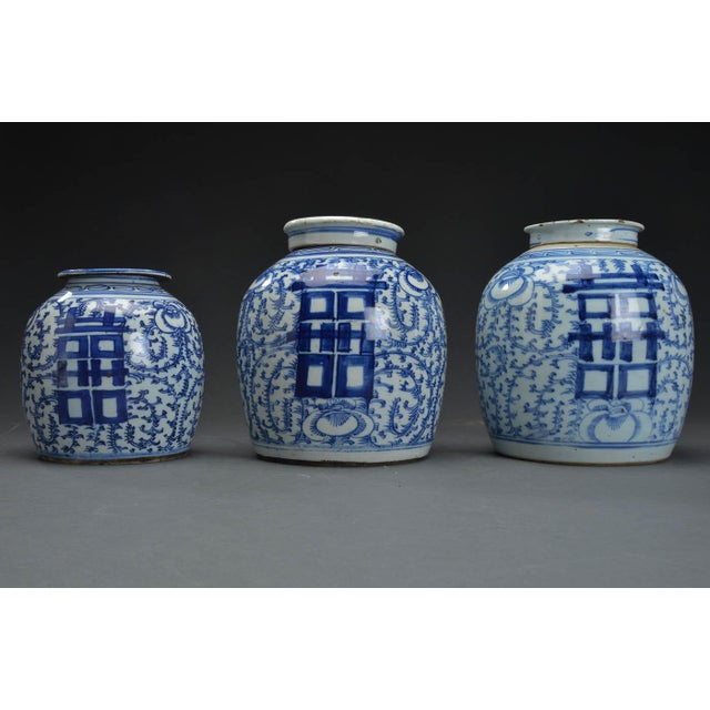 Antique Chinese Ginger Pots, Set of 3 Chairish