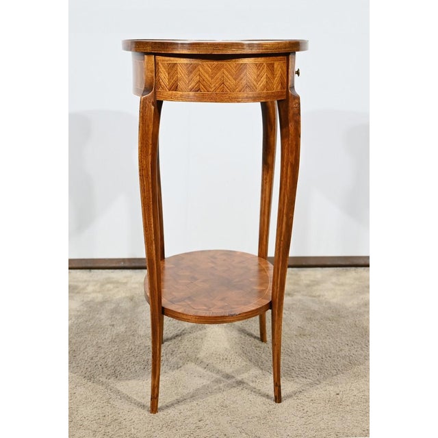Small Marquetry Living Room Table, 1920s For Sale - Image 10 of 18