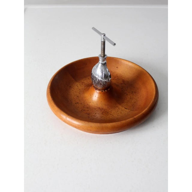 Farmhouse Vintage Walnut Nutcracker Bowl For Sale - Image 3 of 11