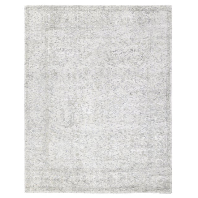 Brown Exquisite Rugs Biron Handmade Wool & Viscose Beige & Brown - 12'x15' For Sale - Image 8 of 8