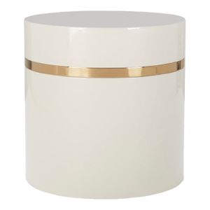 Lacquer/Rose Gold Accent Table