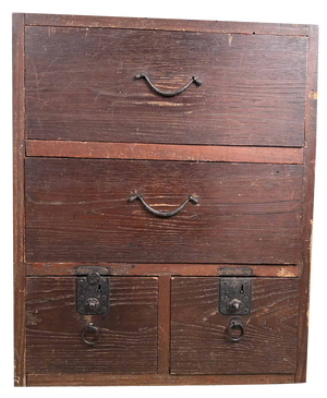 Taishō Japanese Writing Cabinet Kakesuzuri, Japan, 1920s