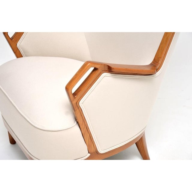 Brown Vintage Swedish Elm Armchair, 1960s For Sale - Image 8 of 12
