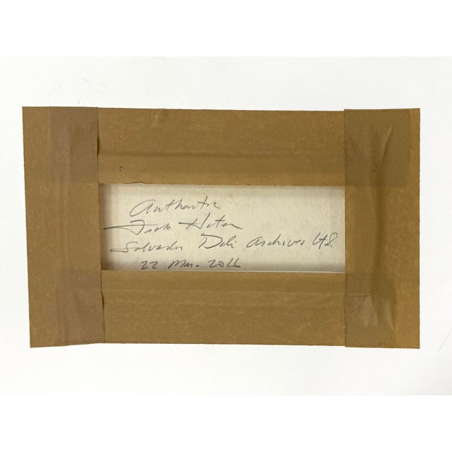 Salvador Dalí Salvador Dalí, Surrealistic Portrait of Dali Surrounded by Butterflies, Signed, Authenticated, 1971 For Sale - Image 4 of 4