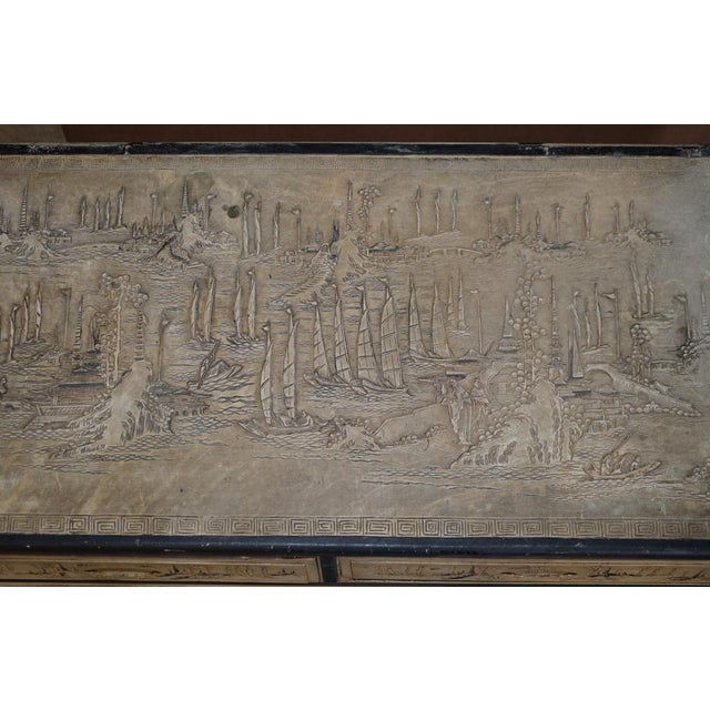 Chinese Carved Camphor Wood Chest of Drawers, 1920s For Sale - Image 9 of 18