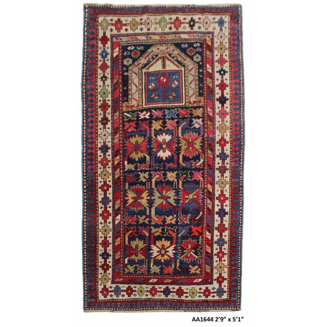 1900 - 1909 Hand Knotted Antique Caucasian Talish Rug 2'9" X 5'1" For Sale - Image 5 of 5
