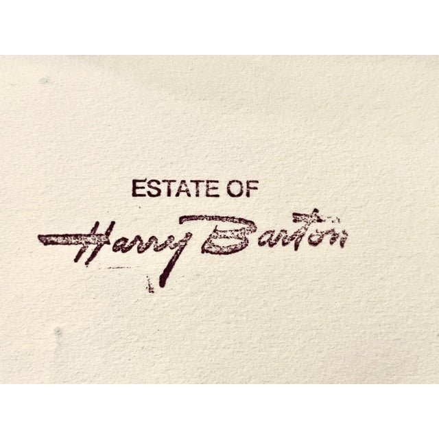 Original Vintage Watercolor Standing Female Nude Model by Harry Barton For Sale In New York - Image 6 of 6