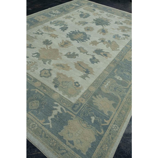 Turkish Turkish Oushak Rug 10'1" x 13'10" #18606 For Sale - Image 3 of 8