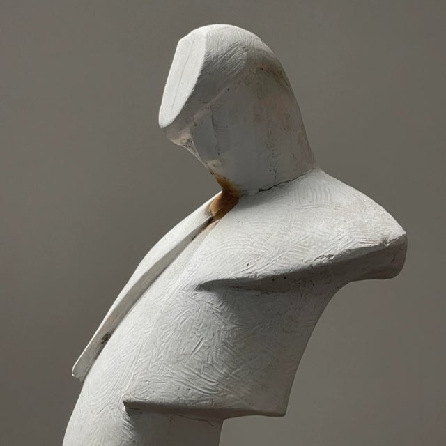 Sculpture Materials Vintage Modernist Abstract Figurative Plaster Sculpture by Tony Trezza (Ca. 1960) For Sale - Image 7 of 13