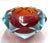 Murano Glass Sommerso Diamond-Shaped Ashtray, 1960s For Sale - Image 10 of 11