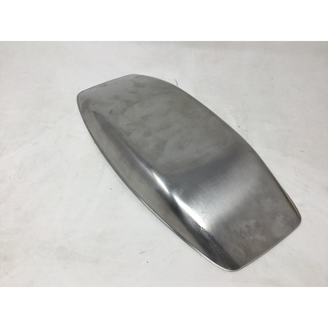 Metal 1960s Mid-Century Modern WMF Cromargan Stainless Steel Oblong Serving Dish For Sale - Image 7 of 8