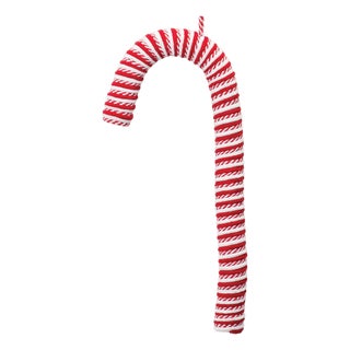 Fabric Candy Cane Ornament (Set of 6) For Sale