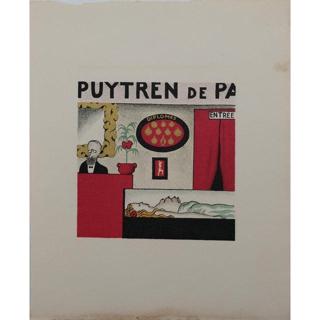 Lucien Boucher, Dupuytren, Nude, Lithograph For Sale