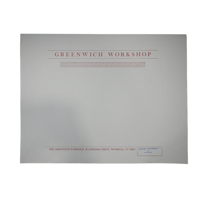 James Bama "Winter Trapping" 1981 Signed Limited Edition Print 1384/1500, Greenwich Workshop For Sale In Denver - Image 6 of 7